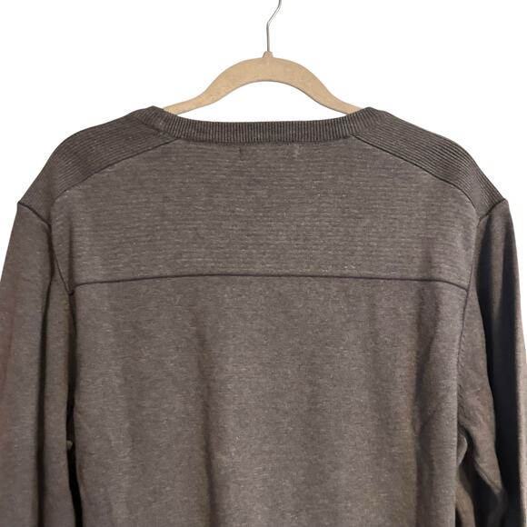 NWT Cutter Buck Gray Sweater Mens Sz Small Broadview Crew Cotton Office Casual - Picture 6 of 16